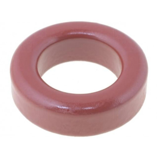 T80-2; Ferrite: toroidal; L: 6.35mm; Øint: 12.6mm; Øout: 20.2mm; 5.5nH; MICROMETALS