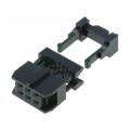T812106A101CEU; Plug; IDC; female; PIN: 6; IDC; for ribbon cable; 1.27mm; Layout: 2x3; AMPHENOL