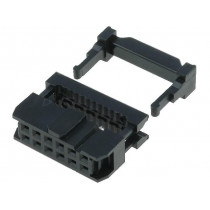 T812112A101CEU; Plug; IDC; female; PIN: 12; IDC; for ribbon cable; 1.27mm; AMPHENOL