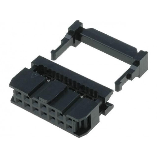 T812114A101CEU; Plug; IDC; female; PIN: 14; IDC; for ribbon cable; 1.27mm; AMPHENOL