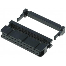 T812124A101CEU; Plug; IDC; female; PIN: 24; IDC; for ribbon cable; 1.27mm; AMPHENOL