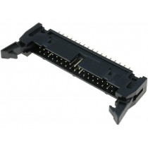 T816134A1S102CEU; Socket; IDC; male; PIN: 34; straight; with ejector; THT; 2.54mm; AMPHENOL