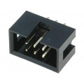 T821106A1S100CEU; Socket; IDC; male; PIN: 6; straight; THT; gold-plated; 2.54mm; AMPHENOL T821106A1S100CEU; Socket; IDC; male; PIN: 6; straight; THT; gold-plated; 2.54mm; AMPHENOL