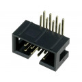 T821108A1R100CEU; Socket; IDC; male; PIN: 8; angled 90°; THT; gold-plated; 2.54mm; AMPHENOL T821108A1R100CEU; Socket; IDC; male; PIN: 8; angled 90°; THT; gold-plated; 2.54mm; AMPHENOL