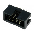 T821108A1S100CEU; Socket; IDC; male; PIN: 8; straight; THT; gold-plated; 2.54mm; AMPHENOL T821108A1S100CEU; Socket; IDC; male; PIN: 8; straight; THT; gold-plated; 2.54mm; AMPHENOL