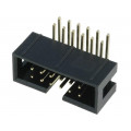 T821112A1R100CEU; Socket; IDC; male; PIN: 12; angled 90°; THT; gold-plated; 2.54mm; AMPHENOL T821112A1R100CEU; Socket; IDC; male; PIN: 12; angled 90°; THT; gold-plated; 2.54mm; AMPHENOL