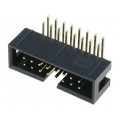 T821116A1R100CEU; Socket; IDC; male; PIN: 16; angled 90°; THT; gold-plated; 2.54mm; AMPHENOL T821116A1R100CEU; Socket; IDC; male; PIN: 16; angled 90°; THT; gold-plated; 2.54mm; AMPHENOL