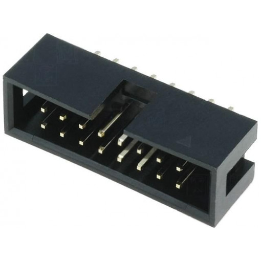 T821116A1S100CEU; Socket; IDC; male; PIN: 16; straight; THT; gold-plated; 2.54mm; AMPHENOL