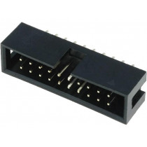 T821120A1S100CEU; Socket; IDC; male; PIN: 20; straight; THT; gold-plated; 2.54mm; AMPHENOL