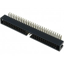 T821160A1R100CEU; Socket; IDC; male; PIN: 60; angled 90°; THT; gold-plated; 2.54mm; AMPHENOL