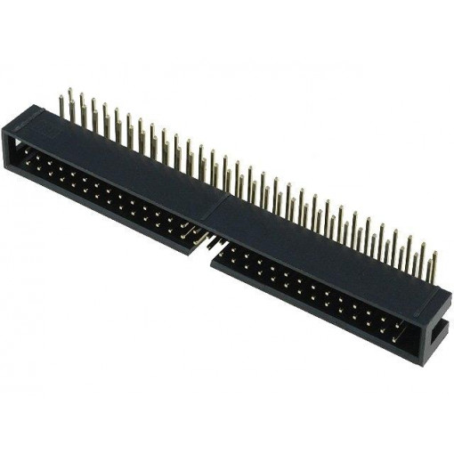 T821160A1R100CEU; Socket; IDC; male; PIN: 60; angled 90°; THT; gold-plated; 2.54mm; AMPHENOL