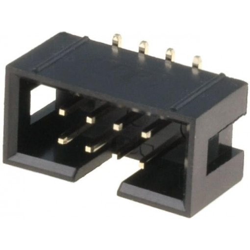 T821M108A1S100CEUB; Socket; IDC; male; PIN: 8; vertical; SMT; gold flash; 2.54mm; AMPHENOL