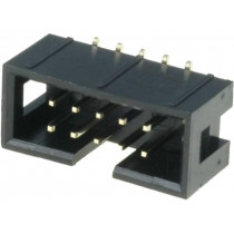 T821M110A1S100CEUB; Socket; IDC; male; PIN: 10; vertical; SMT; gold flash; 2.54mm; AMPHENOL