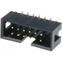 T821M112A1S100CEUB; Socket; IDC; male; PIN: 12; vertical; SMT; gold flash; 2.54mm; AMPHENOL