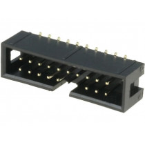T821M120A1S100CEUB; Socket; IDC; male; PIN: 20; vertical; SMT; gold flash; 2.54mm; AMPHENOL