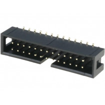 T821M126A1S100CEUB; Socket; IDC; male; PIN: 26; vertical; SMT; gold flash; 2.54mm; AMPHENOL