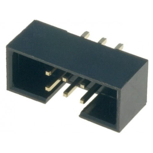 T823-106A1S100HEU; Socket; IDC; male; PIN: 6; straight; THT; gold-plated; 2mm; AMPHENOL
