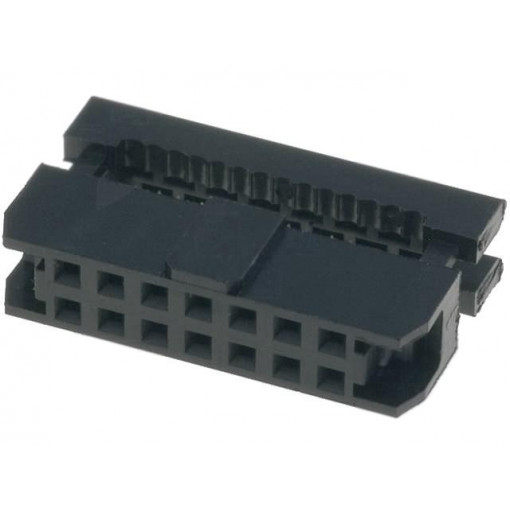 T826114A100CEU; Plug; IDC; female; PIN: 14; IDC; for ribbon cable; 1mm; gold flash; AMPHENOL