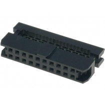 T826120A100CEU; Plug; IDC; female; PIN: 20; IDC; for ribbon cable; 1mm; gold flash; AMPHENOL