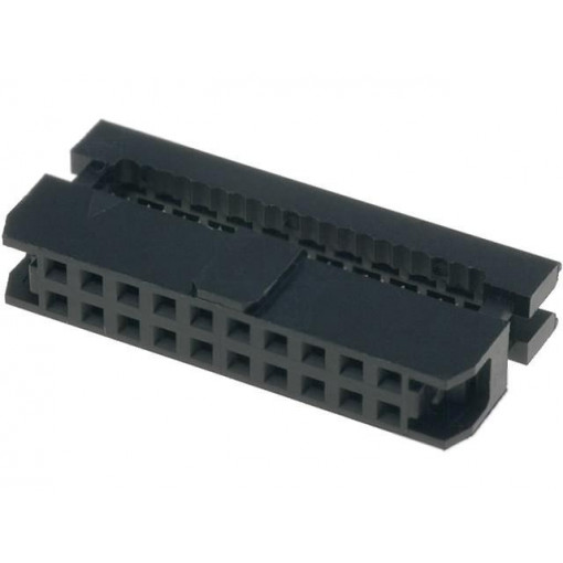 T826120A100CEU; Plug; IDC; female; PIN: 20; IDC; for ribbon cable; 1mm; gold flash; AMPHENOL