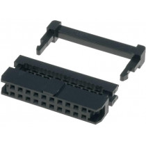 T826120A201CEU; Plug; IDC; female; PIN: 20; with cable clamp; IDC; for ribbon cable; AMPHENOL