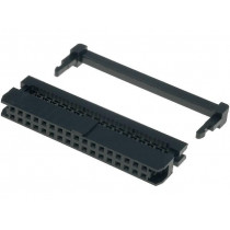 T826134A101CEU; Plug; IDC; female; PIN: 34; with cable clamp; IDC; for ribbon cable; AMPHENOL