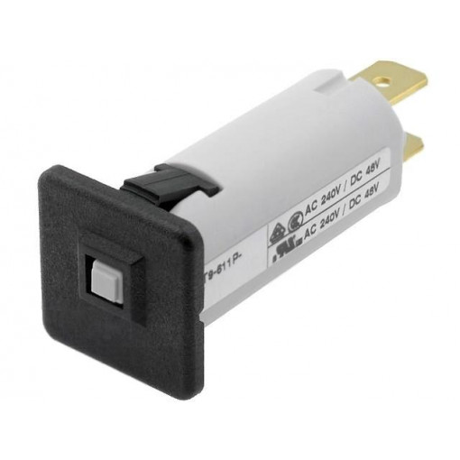 4404.0005; Circuit breaker; 240VAC; 48VDC; 12A; SPST; Poles: 1; Ø16mm; 9g; 1.5kV; SCHURTER