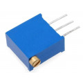 T910X-100K; Potentiometer: mounting; multiturn; 100kΩ; 500mW; THT; ±10%; linear; SR PASSIVES