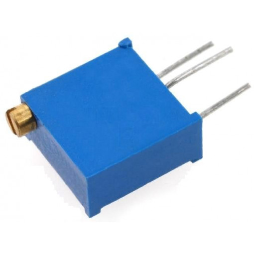 T910Y-100K; Potentiometer: mounting; multiturn; 100kΩ; 500mW; THT; ±10%; linear; SR PASSIVES