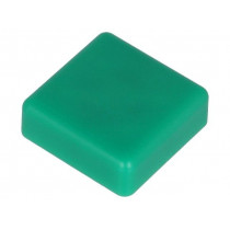 TACT-2BSGN; Button; square; green; 12x12mm; Application: TACTS-24; NINIGI