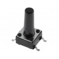 TACTM-613N-F; Microswitch TACT; SPST-NO; Pos: 2; 0.05A/12VDC; SMT; none; 1.6N; NINIGI
