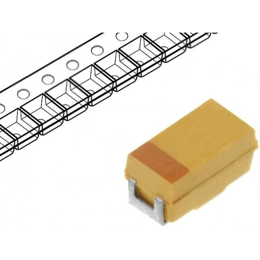 TAJA225K016RNJ; Capacitor: tantalum; 2.2uF; 16VDC; SMD; Case: A; 1206; ±10%; AVX