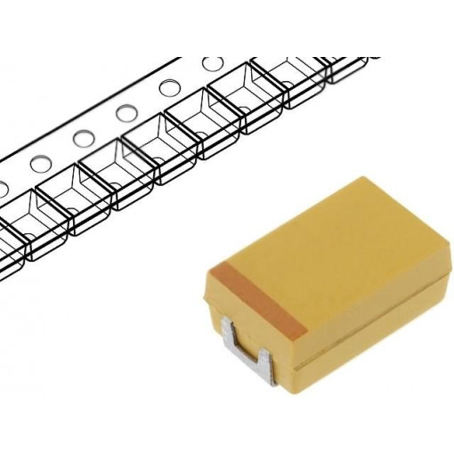 TAJE106K050RNJ; Capacitor: tantalum; 10uF; 50VDC; SMD; Case: E; 2917; ±10%; -55÷125°C; AVX