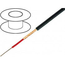 C113; Wire: microphone cable; 1x0,25mm2; black; OFC; PVC; -15÷70°C; Ø3mm; TASKER C113; Wire: microphone cable; 1x0,25mm2; black; OFC; PVC; -15÷70°C; Ø3mm; TASKER