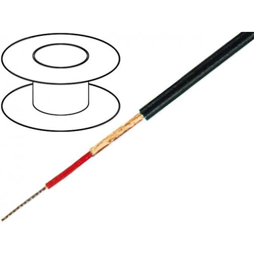 C113; Wire: microphone cable; 1x0,25mm2; black; OFC; PVC; -15÷70°C; Ø3mm; TASKER C113; Wire: microphone cable; 1x0,25mm2; black; OFC; PVC; -15÷70°C; Ø3mm; TASKER