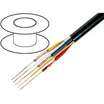 C125; Wire: AV; Outside insul.material: PVC; OFC; black; 5; stranded; Ø6mm; TASKER