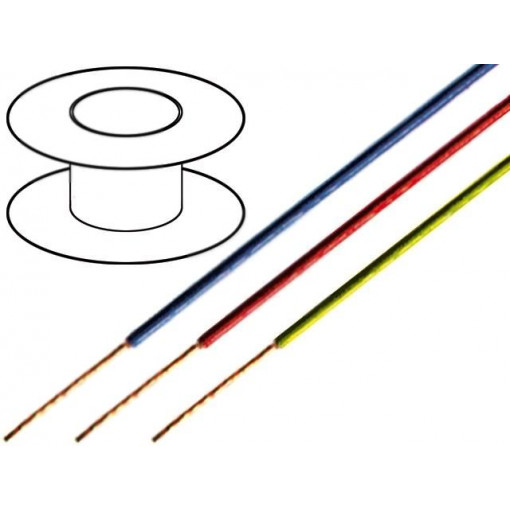 C130-RED; Wire; stranded; OFC; 0.22mm2; red; PVC; 49V; 200m; TASKER