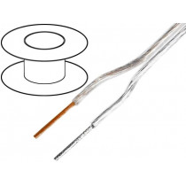 C203TN; Wire: loudspeaker cable; 2x1mm2; stranded; OFC; transparent; PVC; TASKER