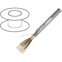 C213; Wire; LiY-CY; 6x0,25mm2; tinned copper braid; PVC; grey; 100m; TASKER