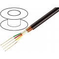 C256; Wire: microphone cable; 3x0,22mm2; black; OFC; PVC; -15÷70°C; 100m; TASKER