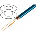 C260 BLUE; Wire: microphone cable; 2x0,25mm2; blue; OFC; PVC; -15÷70°C; Ø6mm; TASKER