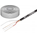 C286 BLACK; Wire: microphone cable; 2x0,22mm2; black; OFC; PVC FirestoP®; 100m; TASKER