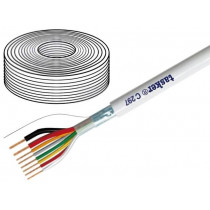 C297; Wire; 6x0,22mm2 + 2x0,50mm2; Al-PET foil; PVC FirestoP®; white; TASKER