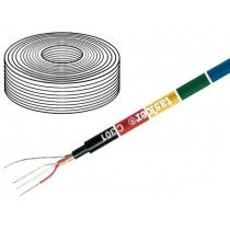 C301 RED; Wire: microphone cable; 1x2x0,22mm2; red; OFC; LSZH; -15÷70°C; Ø6mm; TASKER