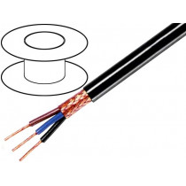 C3100; Wire; 3x1mm2; braid made of copper wires; PVC FirestoP®; black; TASKER