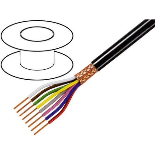 C4025; Wire; 4x0,25mm2; braid made of copper wires; PVC FirestoP®; 49V; TASKER