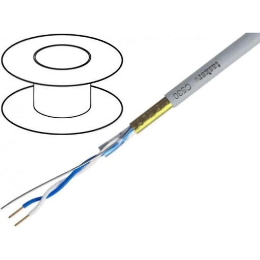 C530; Wire; LonWorks,outdoor; 1x2x22AWG; solid; Cu; LSZH; grey; 100m; TASKER