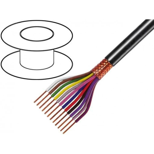 C6035; Wire; 6x0,35mm2; braid made of copper wires; PVC FirestoP®; 49V; TASKER