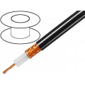 RG213U; Wire: coaxial; RG213U; 1x50Ω; stranded; Cu; PVC; black; 100m; TASKER
