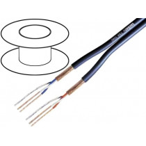 TSK1042; Wire: microphone cable; 2x2x0,22mm2; dark blue; OFC; -15÷70°C; TASKER